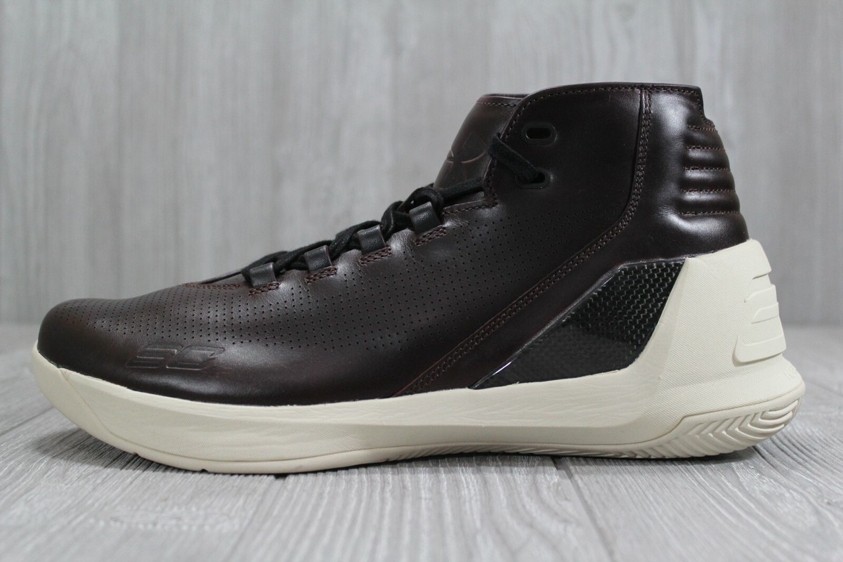 38 Under Armour Mens Curry Lux Limited Shoes Oxblood Leather