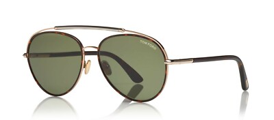 Tom Ford CURTIS FT 0748 Dark Havana/Green (52N) Sunglasses 