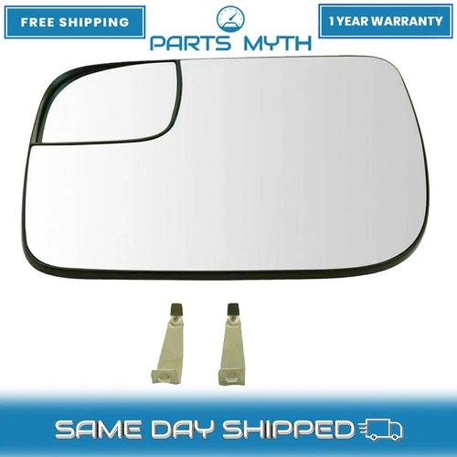 Mirror Glass 5.25 Inch Heated Convex Spotter Driver Left Side For 2011-2017 Ford