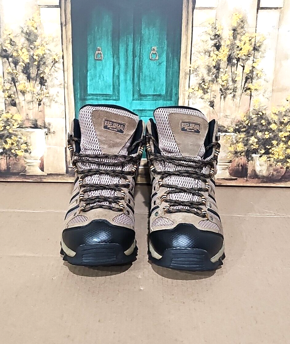 RedHead Mens Hiking Boots Size 10.5 M Brown Leather Front  display picture 2