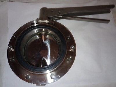 NEW GENUINE KRONES SANITARY 3'' BUTTERFLY VALVE W/ HANDLE DN80 PN10 1.4404 / 316L