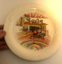 Vtg HLC Homer Laughlin SWING Eggshell Colonial Kitchen DINNER Lunch PLATE