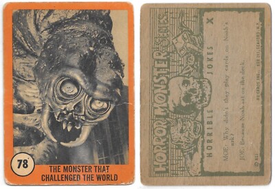 Horror Monster Series 2nd Series Trading Cards Nu-Cards 1961 YOU