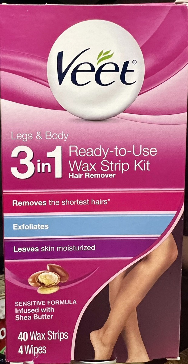 Buy Veet Sugar Warm Wax Kit And 12 Hair Removal Wax Strips With Argan Oil Face And Body 360g 5852290