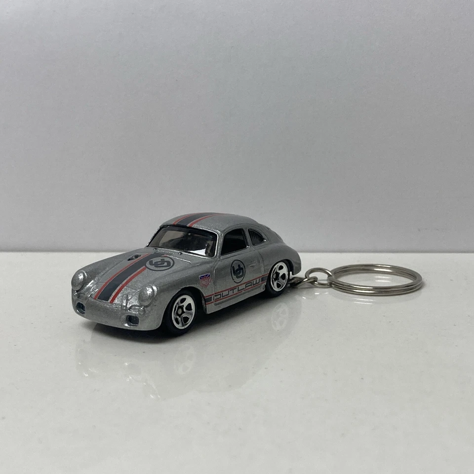 RARE KEY CHAIN SILVER PORSCHE 356A CUSTOM LIMITED EDITION 1955 1956 1957-1959 - Image 2 of 2