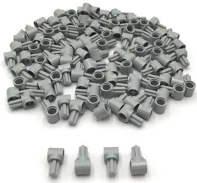Lego 100 New Light Bluish Gray Technic Axle and Pins Connector Hub with 1 Axle