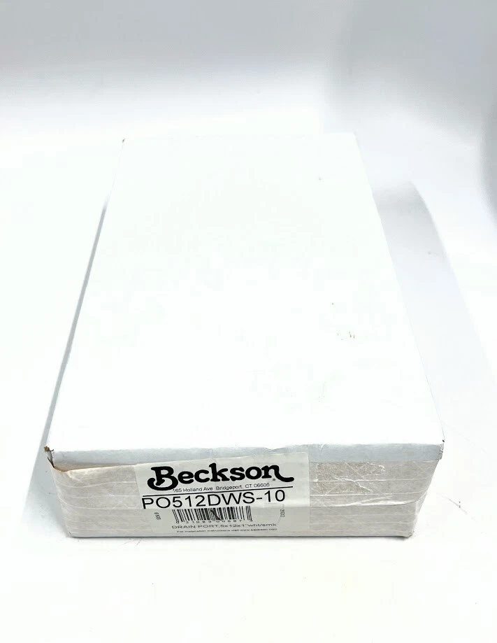 -NUEVO- Beckson PO512DWS-10, puerto de drenaje, 5x12x1, marco blanco, lente ahumada Foto 4 de 4