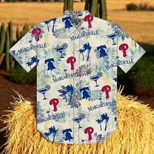 Phillies Margaritaville Night Hawaiian Shir