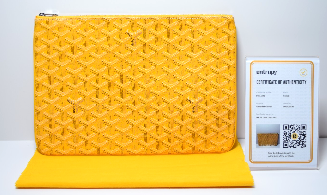 Goyard Senat MM Zip Pouch in Durable Coated Canvas