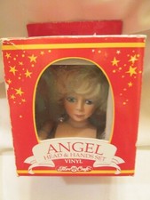 Vintage Fibre Craft Vinyl Angel Head Hands Set 3137-01 Short Blond Blue Eyes