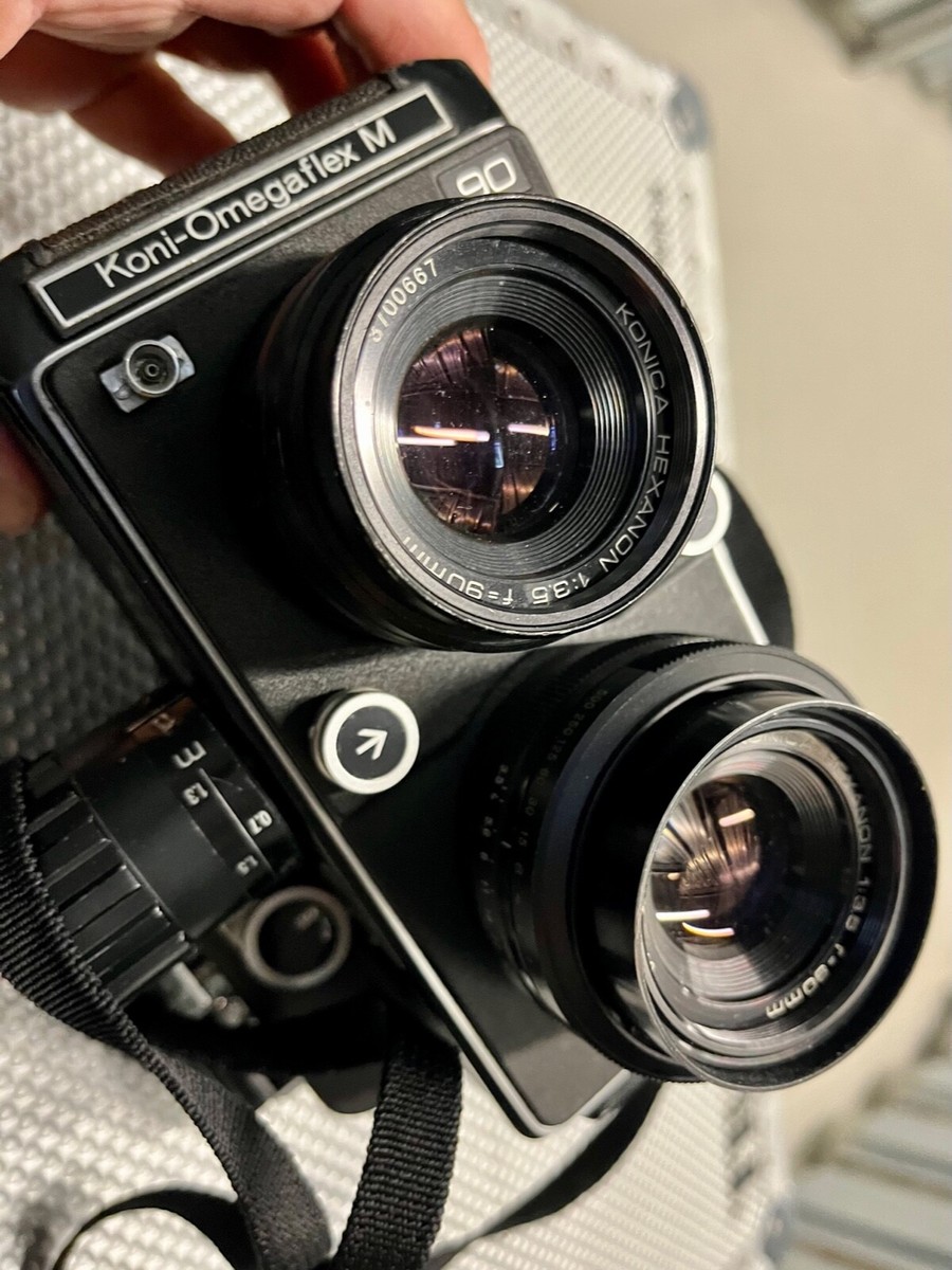 Koni Omegaflex M Doppelobjektiv Medium Format Camera 90mm F3