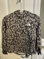 The North Face Girls Print Camp Fleece Pullover Hoodie Med 10/12 NWT