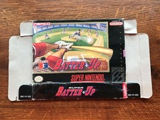 Super Batters Up Baseball SNES Super Nintendo Empty Box Only