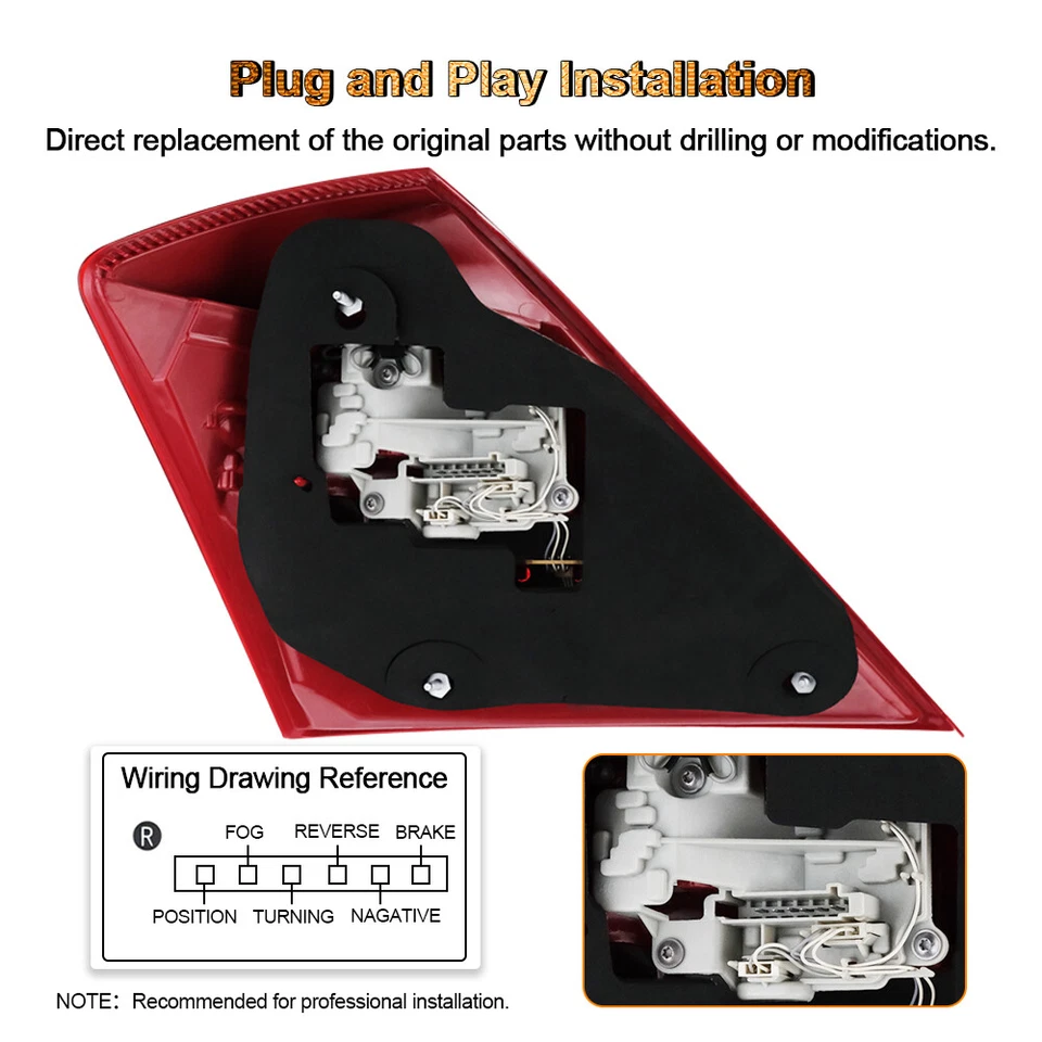 Right LED Tail Light Rear Brake Lamp for 2010-2013 Mercedes Benz S550 S600 W221 - Image 4 of 4