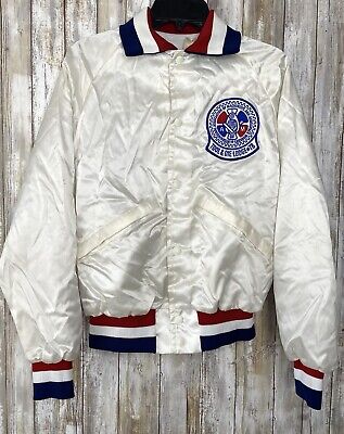 Vintage KING LOUIE PRO FIT Satin Bomber VARSITY JACKET Size Vintage KING LOUIE PRO FIT Satin Bomber VARSITY JACKET Size