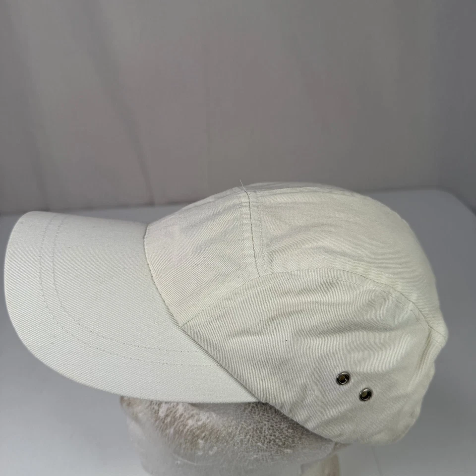 Chapeau À 5 Panneaux Pour Femmes Crème Blanc Cassé Réglable 100% Coton - Photo 2/4
