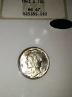 1942 D Mercury Dime NGC MS 67 FB CAC - Superb World War 2 Era  Read Description