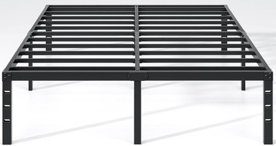 Resistente Base Marco De Cama Queen Plataforma con Cabecera Duradera Metal NUEVO
