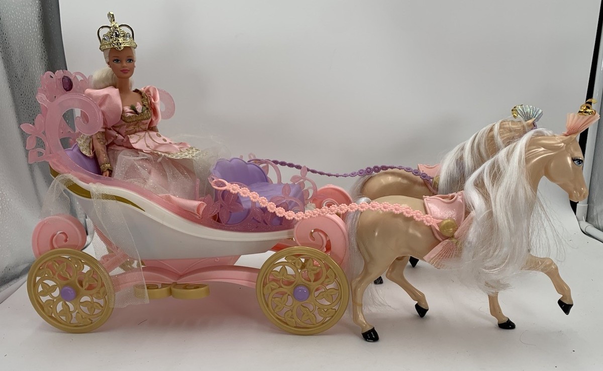 Barbie Pauper Horse Carriage Barbie Princess Vintage Barbie Horse
