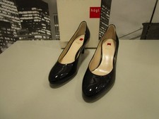 Högl Softlack-Leder Pumps schwarz Gr.41,5 UK7,5 NEU (B100-43)