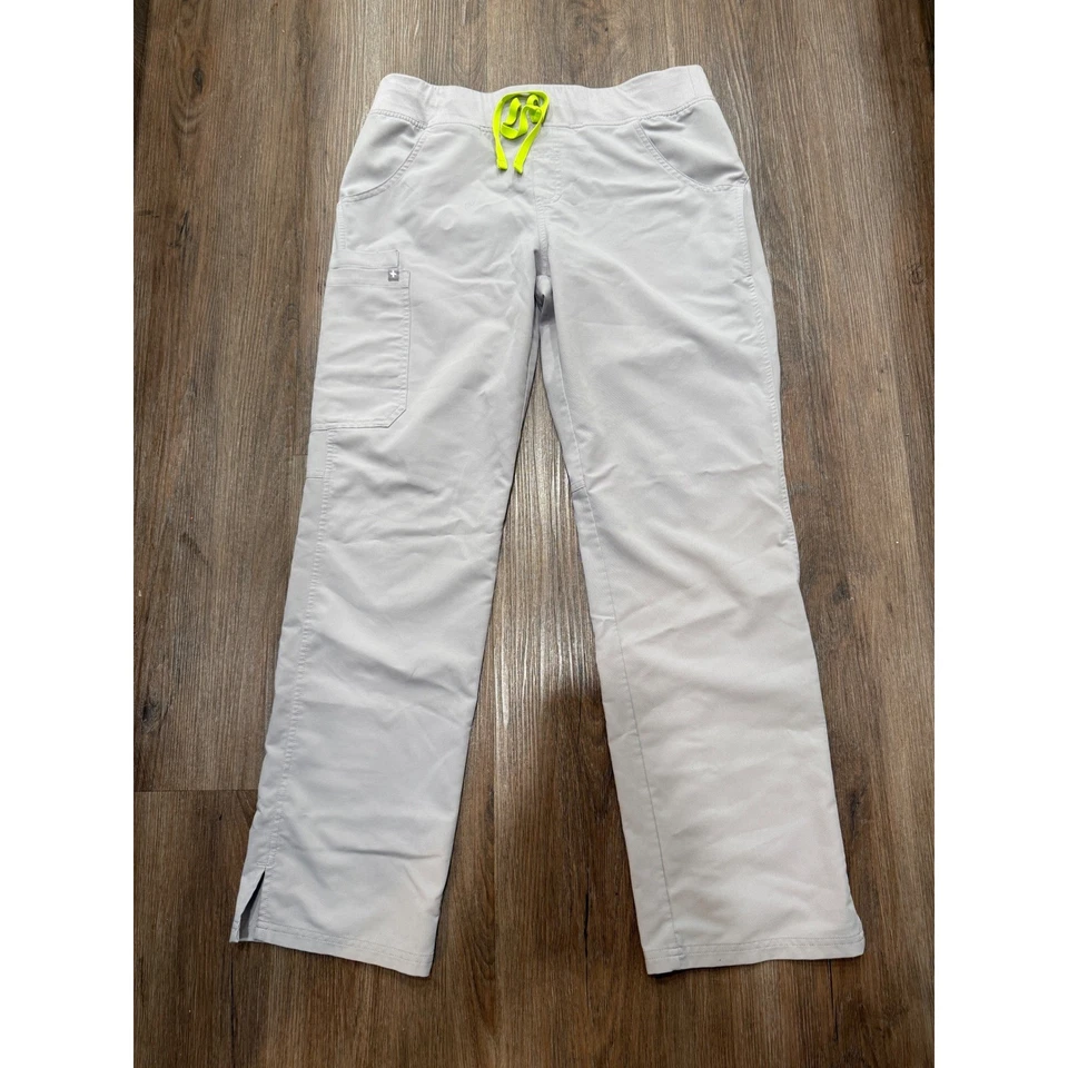 Pantalones Médicos FIGS Technical Collection Beige Claro Carga Cordón Mujer Medianos Foto 2 de 4