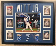 Bobby Witt, Jr. KC Royals RC 2024 Topps Series 1 Baseball Cards & 8x10 Auto