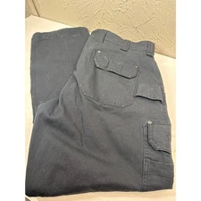 Duluth Trading Company Flex Fire Hose Black Cargo Work Pants Men’s Size 40x34