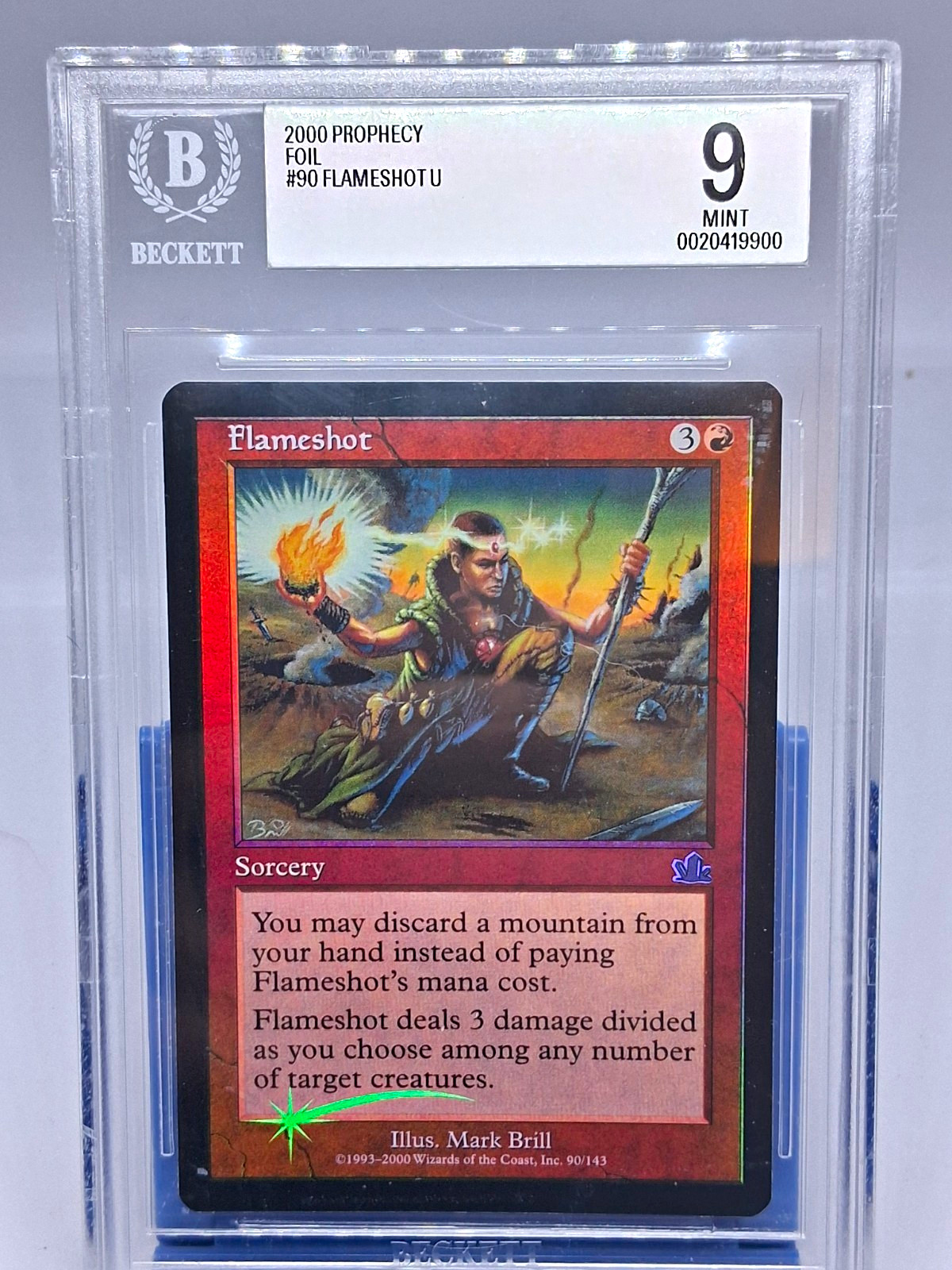Wizards of the Coast Flameshot Prophecy (2000) Foil English BGS 9 #90