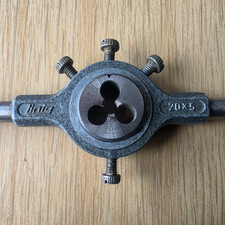 LINIG Gewindeschneider Schneideisen 20x5 M5 6g HSS  Werkzeug antik Sammler