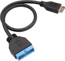 USB 3.1 Front Panel Header to USB 3.0 20Pin Header Motherboard Extension Cabl...