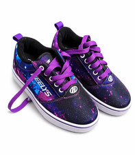 Heelys Pro 20 Galaxy Purple Wheeled Shoes Youth Size 1 EU 32 w/ Box EUC