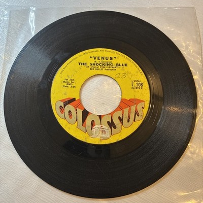 Venus-Shocking Blue 45 RPM 1969 Vg Condition