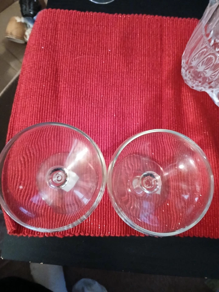 Juego de 2 copas de champán para novia y novio usadas una vez Foto 2 de 2