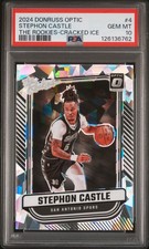 2024-25 Donruss Optic The Rookies Stephon Castle Cracked Ice /25 PSA 10 Pop 1
