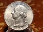 1963  Washington Quarter XF  Circulated  State 90% Silver 25c US Coin