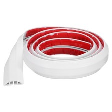 6ft Cord Cover Floor W0.55"xH0.28" Hide Extension Cable Wire Covers White