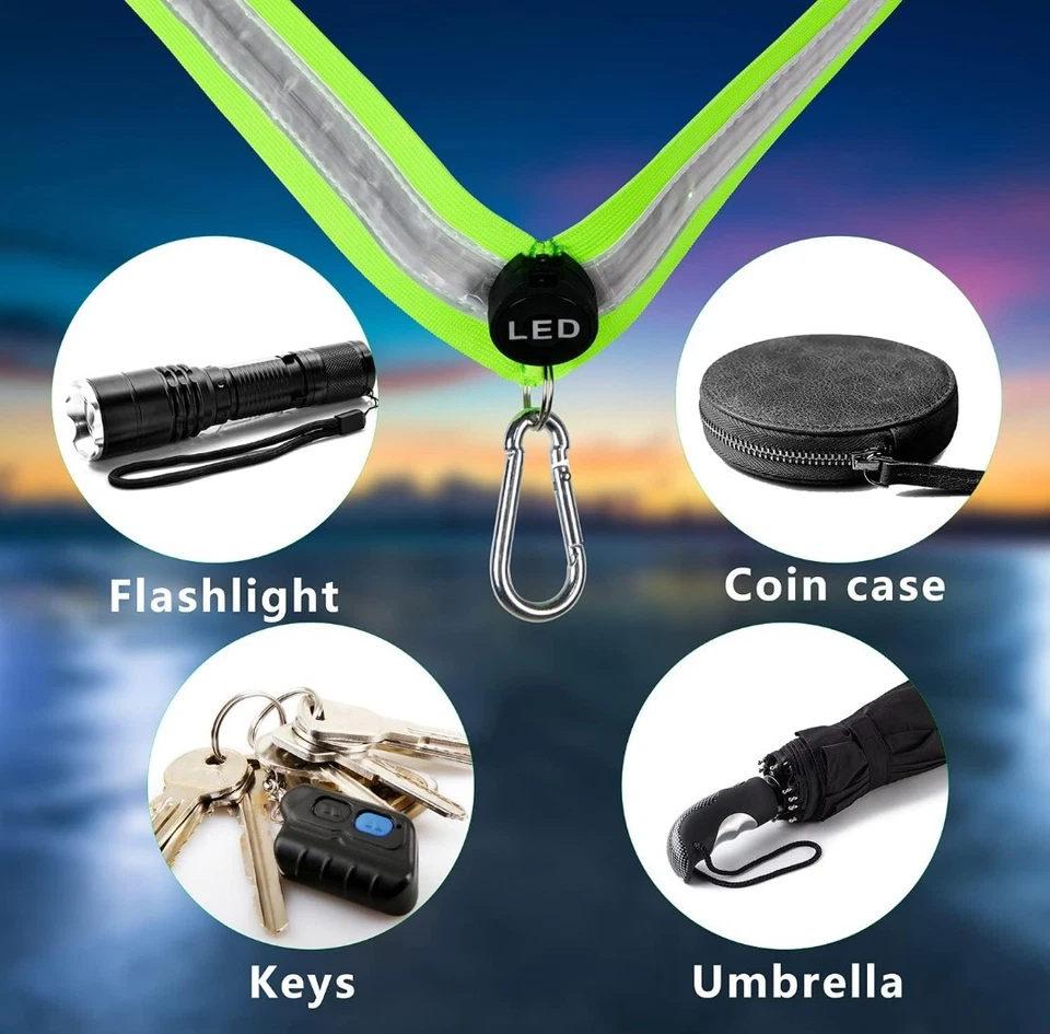 Led Night Running Gear High Visibility Led Flashing Sash Outdoor Running Cycling - Image 4 of 4