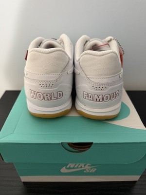 シュプリーム×ナイキ SB GATO QS ホワイト 28センチ Supreme Nike SB Gato QS World Famous White / White-Gym Red Brand