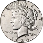 1934-S Peace Dollar - Cleaned