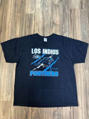 Black Blue White Los Indios One Swift Strike Panthers XL NFL Flag Football Shirt