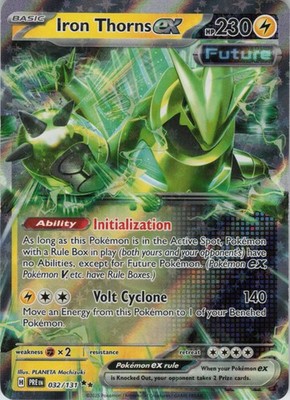 Iron Thorns ex Double Rare SV: Prismatic Evolutions 032/131 NM Holo