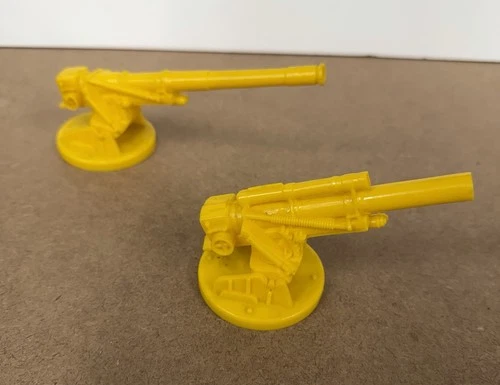 Vintage Marx Toys Navarone Playset Yellow Guns Cannons Large and small