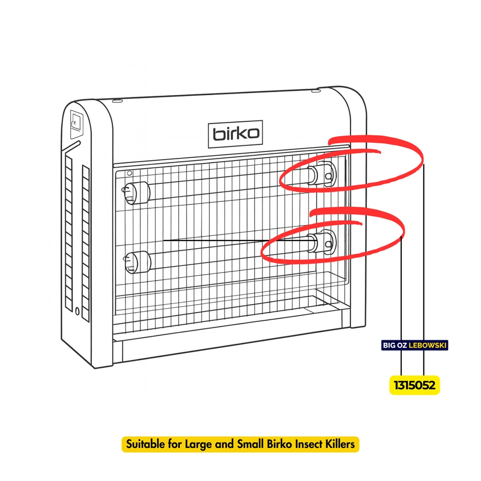 OEM Tube Starters (x2) 4-25W for Birko Insect Zapper Models 1004101 1004103 - image 2 of 4