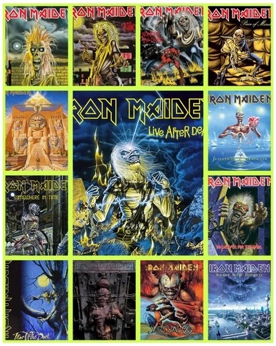 IRON MAIDEN 13 GUITAR TAB TABLATURE BOOK LOT SAXON ACCEPT JUDAS PRIEST DIO AC/DC