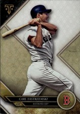 2017 Topps Triple Threads Carl Yastrzemski #90 Boston Red Sox 4L