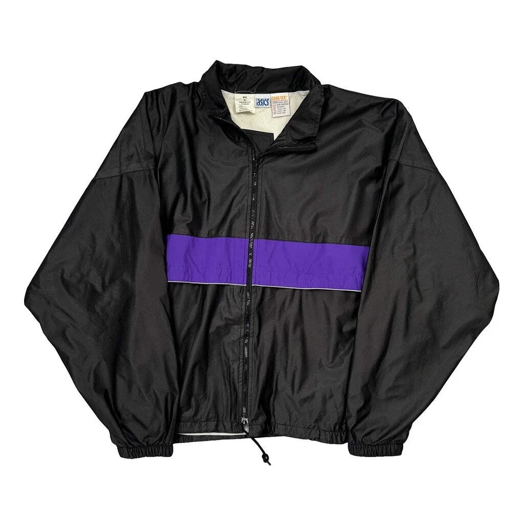 Asics Windbreaker - XL Black Nylon