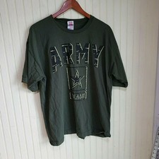 Army Shirt Mens XL Green U.S. Army Star Graphic Tee Made In USA Cotton Jersey