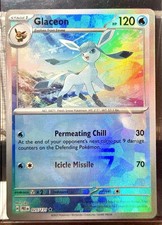 Pokémon TCG Glaceon Masterball Holo SV Prismatic Evolutions 025/131 LP