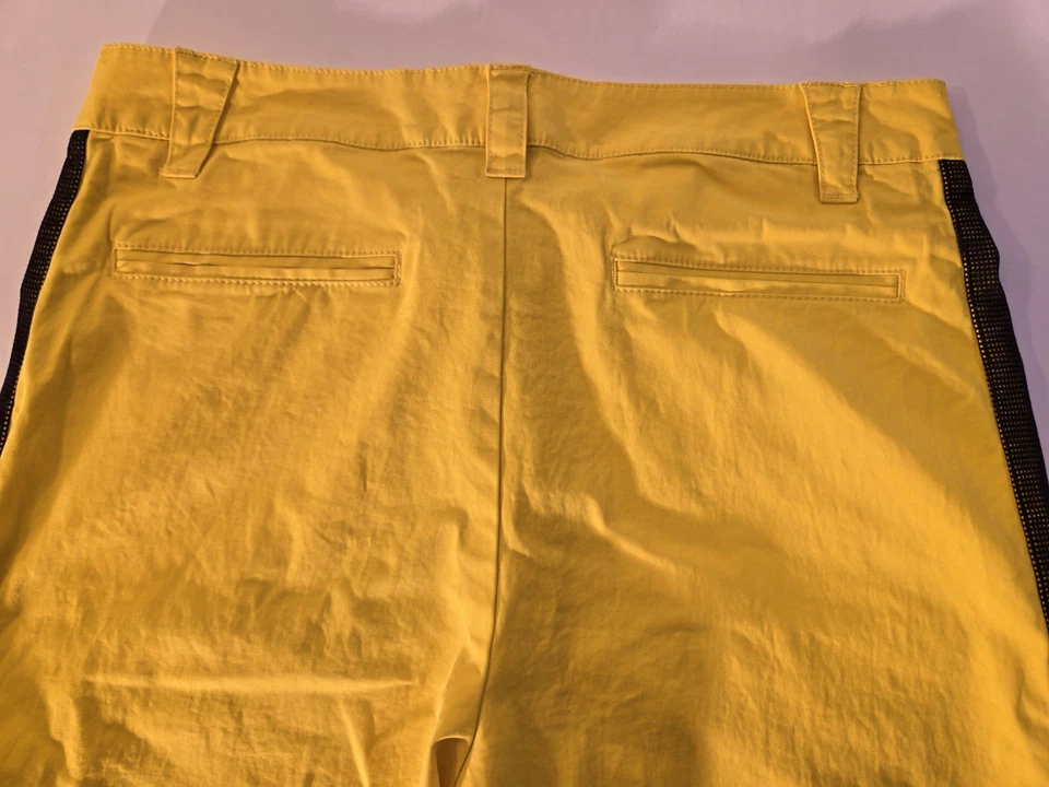 Pantalones deportivos olímpicos PUMA Jamaica talla L bolsillos de malla amarilla Foto 4 de 4