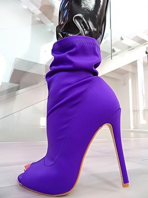 Tulipano Original High Heels Stretch Boots Purple 39